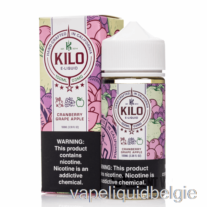 Vape Vloeibare Cranberry Druivenappel - Kilo Revival - 100ml 6mg